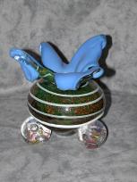 flower bowl with marble feet