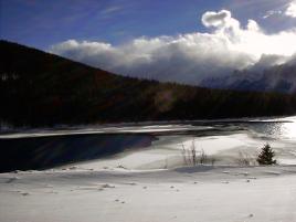 Two-Jack Lake AB in December