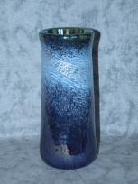 blue-lace silvery wide vase