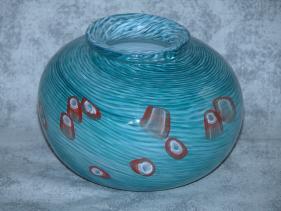 Small Aqua Murrini Vase